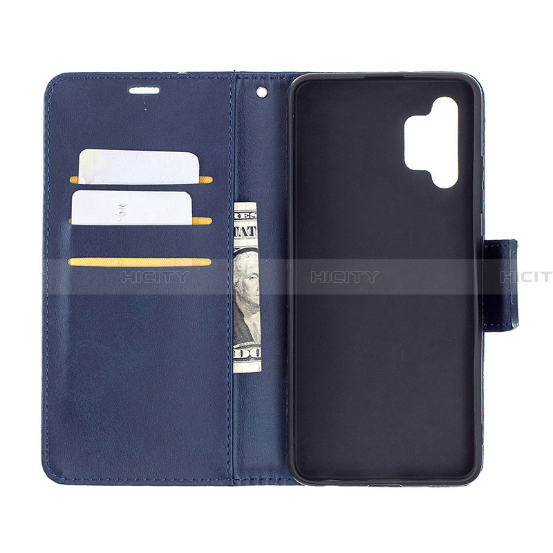 Custodia Portafoglio In Pelle Cover con Supporto B04F per Samsung Galaxy A32 4G