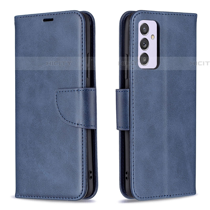 Custodia Portafoglio In Pelle Cover con Supporto B04F per Samsung Galaxy A54 5G Blu