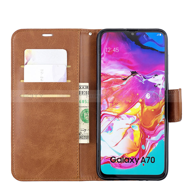 Custodia Portafoglio In Pelle Cover con Supporto B04F per Samsung Galaxy A70S