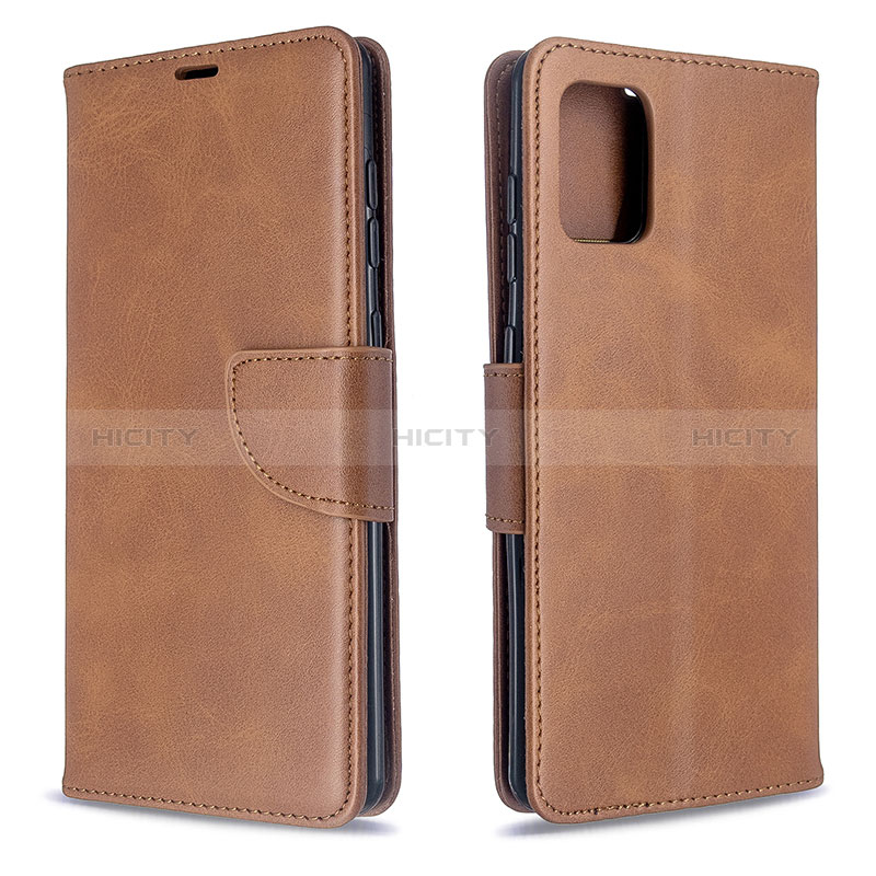 Custodia Portafoglio In Pelle Cover con Supporto B04F per Samsung Galaxy A71 4G A715 Marrone