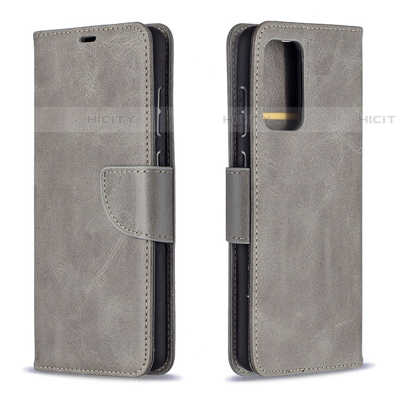 Custodia Portafoglio In Pelle Cover con Supporto B04F per Samsung Galaxy A72 5G Grigio