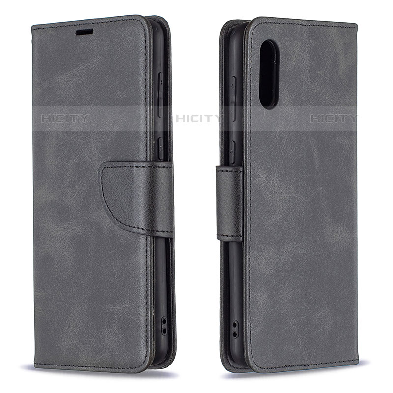 Custodia Portafoglio In Pelle Cover con Supporto B04F per Samsung Galaxy M02