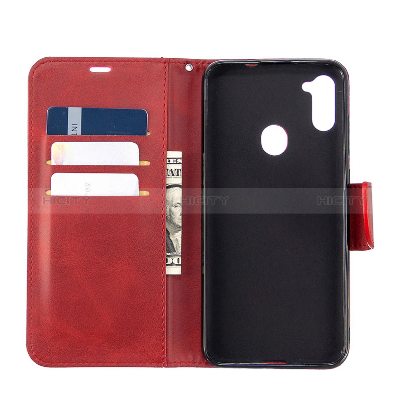 Custodia Portafoglio In Pelle Cover con Supporto B04F per Samsung Galaxy M11