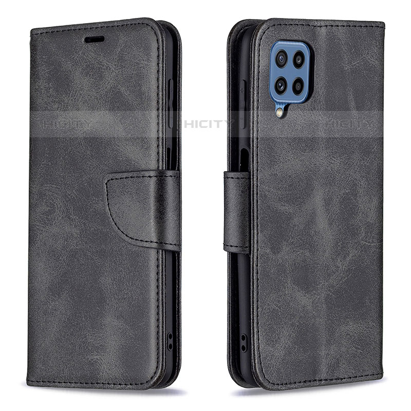 Custodia Portafoglio In Pelle Cover con Supporto B04F per Samsung Galaxy M32 4G Nero