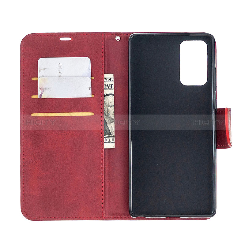 Custodia Portafoglio In Pelle Cover con Supporto B04F per Samsung Galaxy Note 20 5G