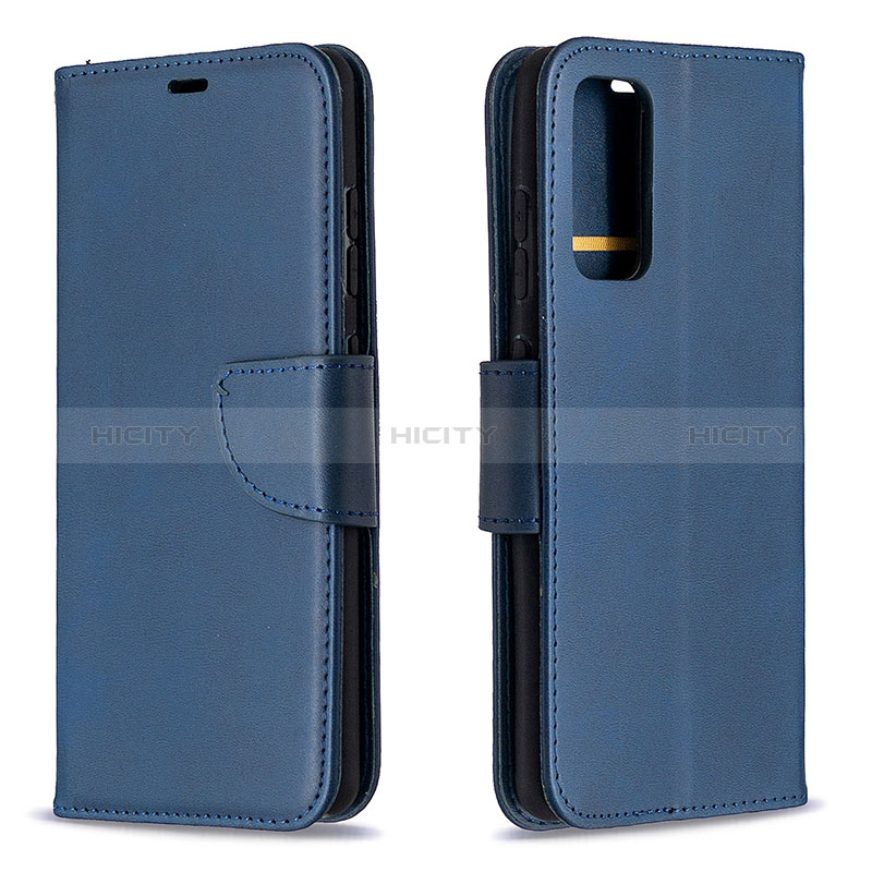 Custodia Portafoglio In Pelle Cover con Supporto B04F per Samsung Galaxy S20 FE 4G Blu