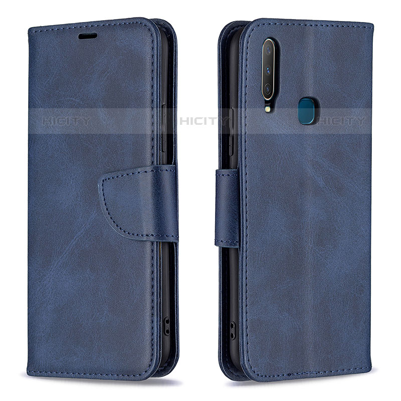 Custodia Portafoglio In Pelle Cover con Supporto B04F per Vivo Y11 Blu