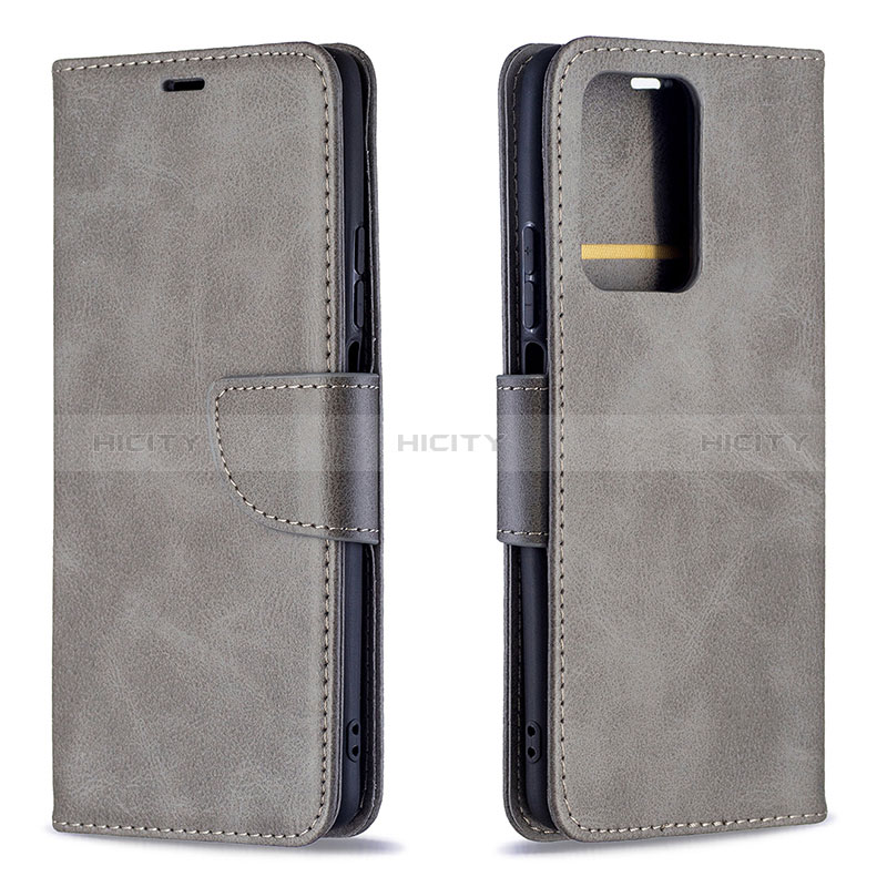 Custodia Portafoglio In Pelle Cover con Supporto B04F per Xiaomi Mi 11T Pro 5G Grigio