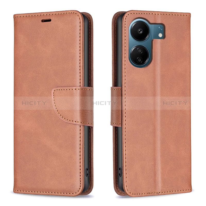 Custodia Portafoglio In Pelle Cover con Supporto B04F per Xiaomi Poco C65