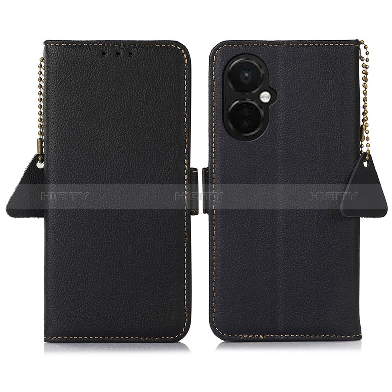 Custodia Portafoglio In Pelle Cover con Supporto B04H per OnePlus Nord CE 3 Lite 5G Nero