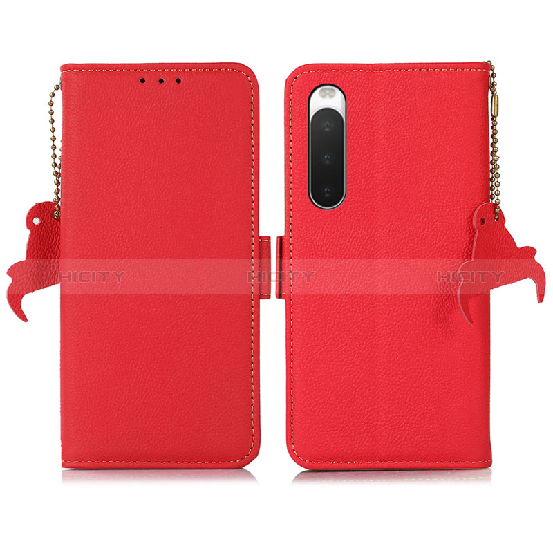 Custodia Portafoglio In Pelle Cover con Supporto B04H per Sony Xperia 10 IV SO-52C