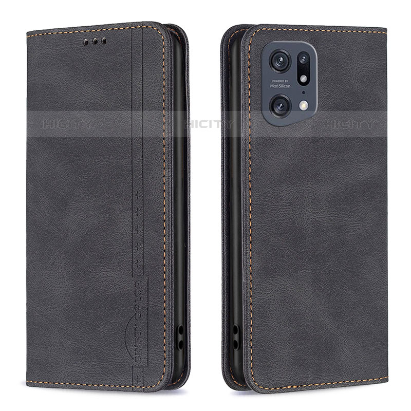 Custodia Portafoglio In Pelle Cover con Supporto B05F per Oppo Find X5 Pro 5G