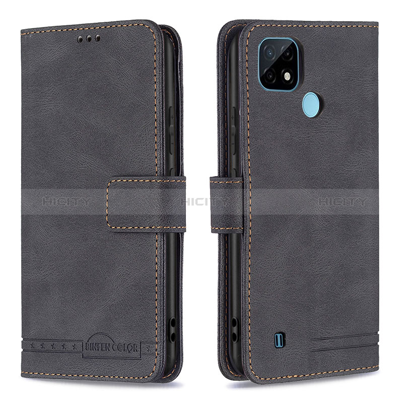 Custodia Portafoglio In Pelle Cover con Supporto B05F per Realme C21