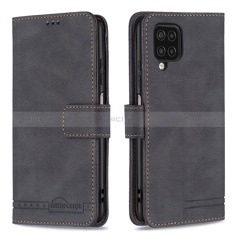 Custodia Portafoglio In Pelle Cover con Supporto B05F per Samsung Galaxy A12