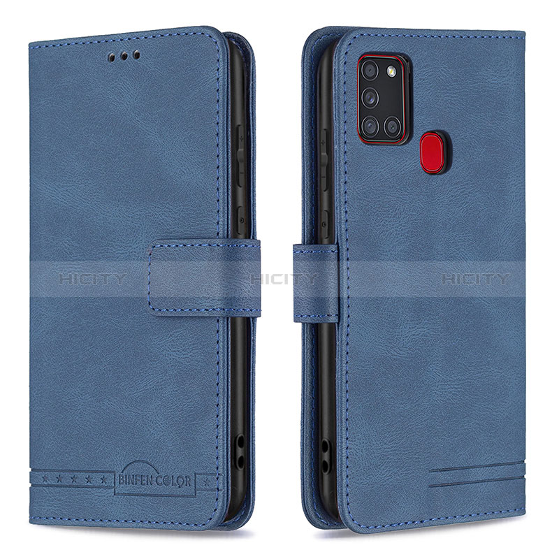 Custodia Portafoglio In Pelle Cover con Supporto B05F per Samsung Galaxy A21s