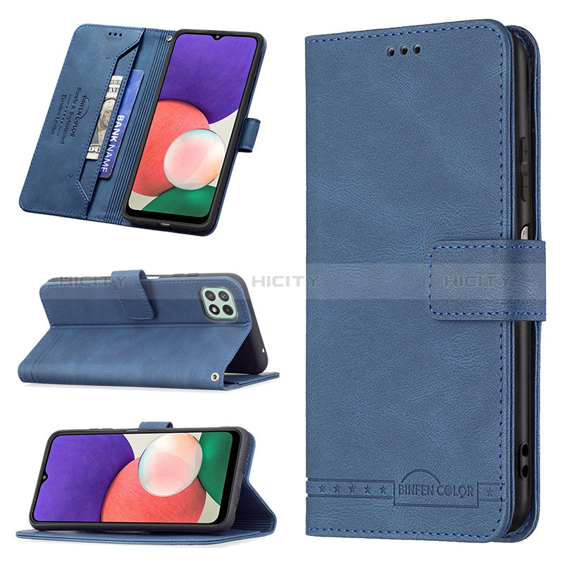 Custodia Portafoglio In Pelle Cover con Supporto B05F per Samsung Galaxy A22s 5G