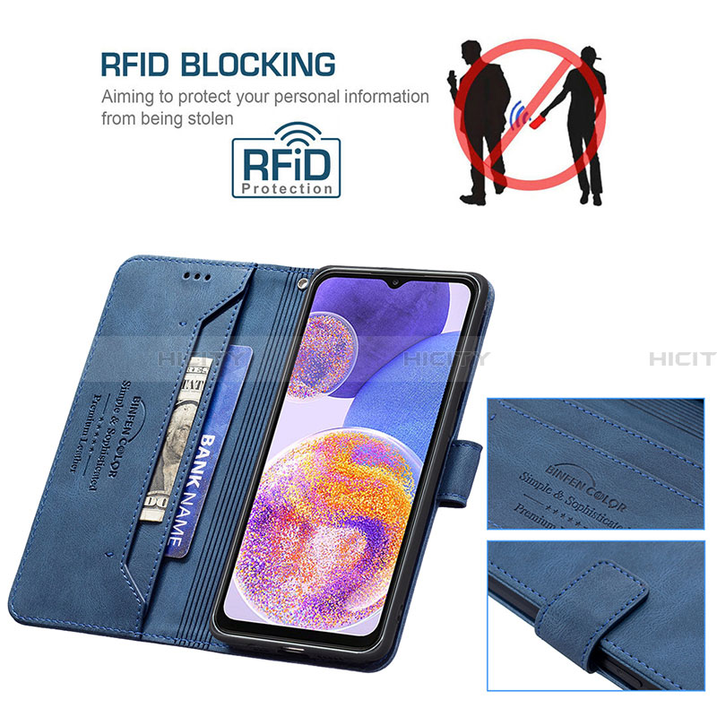 Custodia Portafoglio In Pelle Cover con Supporto B05F per Samsung Galaxy A23 4G