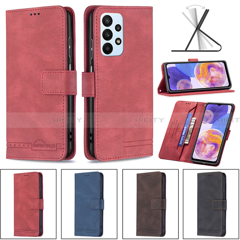 Custodia Portafoglio In Pelle Cover con Supporto B05F per Samsung Galaxy A23 4G