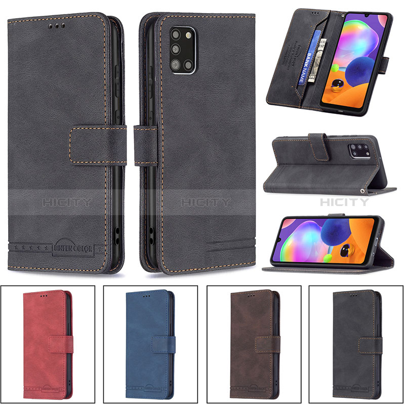 Custodia Portafoglio In Pelle Cover con Supporto B05F per Samsung Galaxy A31