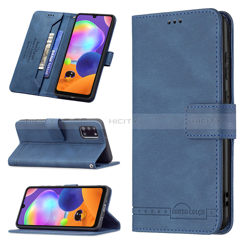 Custodia Portafoglio In Pelle Cover con Supporto B05F per Samsung Galaxy A31