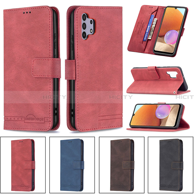 Custodia Portafoglio In Pelle Cover con Supporto B05F per Samsung Galaxy A32 4G