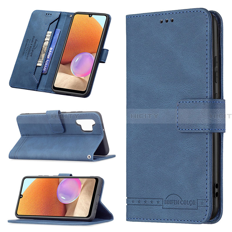 Custodia Portafoglio In Pelle Cover con Supporto B05F per Samsung Galaxy A32 4G