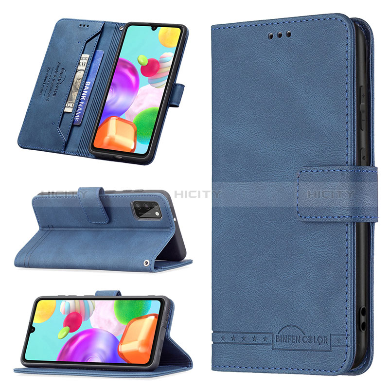 Custodia Portafoglio In Pelle Cover con Supporto B05F per Samsung Galaxy A41