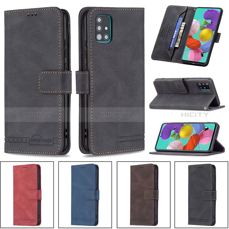 Custodia Portafoglio In Pelle Cover con Supporto B05F per Samsung Galaxy A51 5G