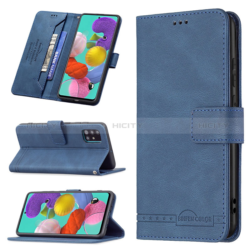 Custodia Portafoglio In Pelle Cover con Supporto B05F per Samsung Galaxy A51 5G