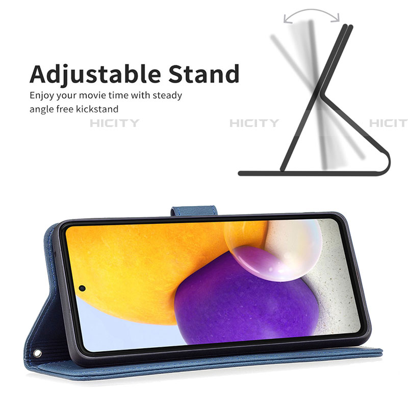 Custodia Portafoglio In Pelle Cover con Supporto B05F per Samsung Galaxy A73 5G