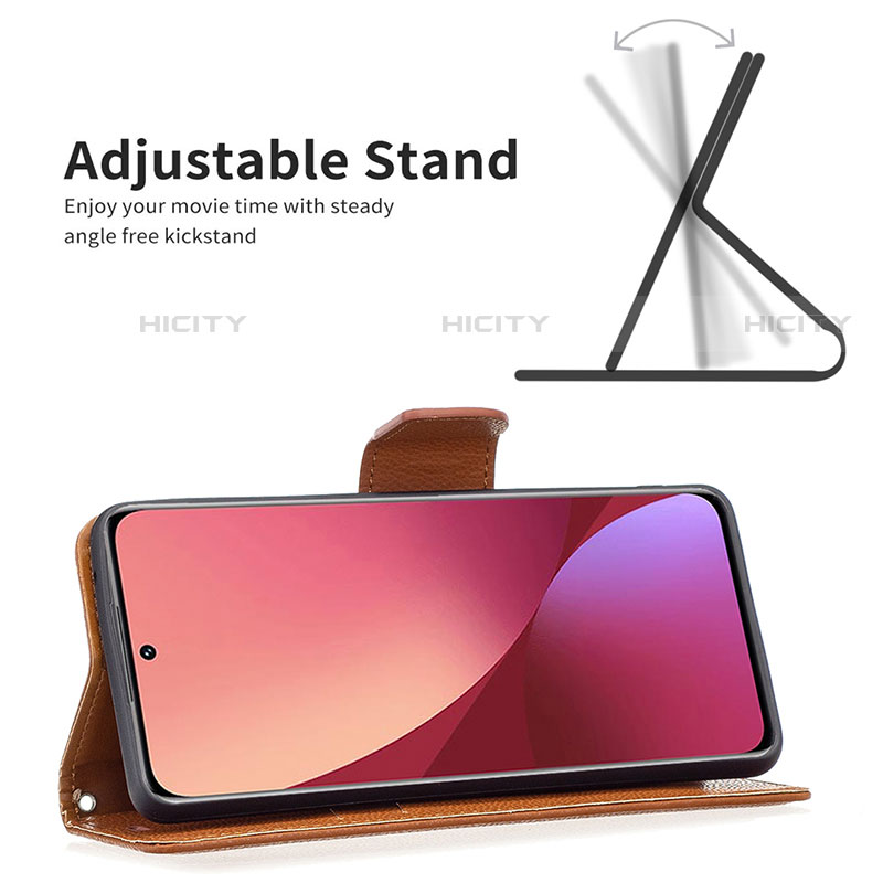 Custodia Portafoglio In Pelle Cover con Supporto B05F per Xiaomi Mi 12S Pro 5G