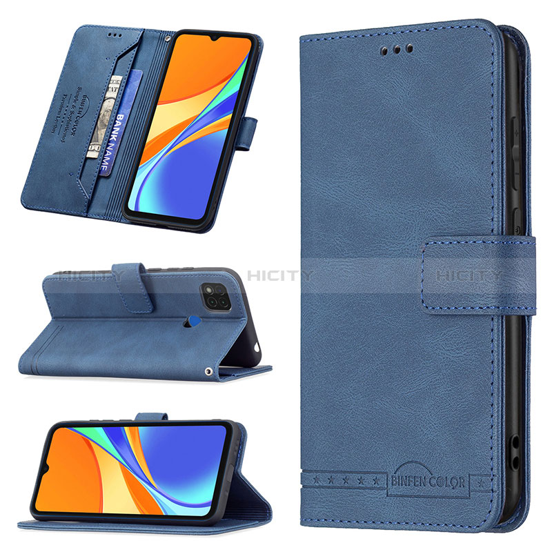 Custodia Portafoglio In Pelle Cover con Supporto B05F per Xiaomi Redmi 9 Activ