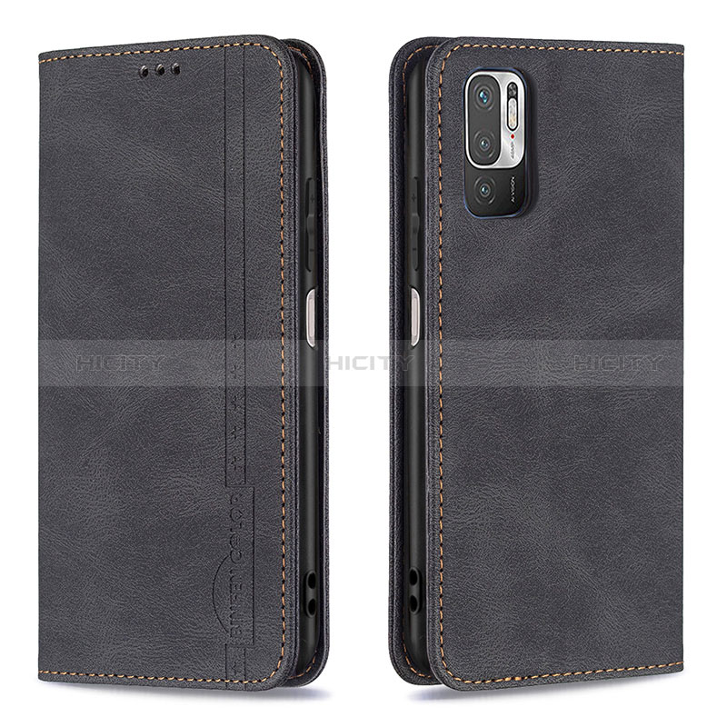 Custodia Portafoglio In Pelle Cover con Supporto B05F per Xiaomi Redmi Note 10T 5G Nero