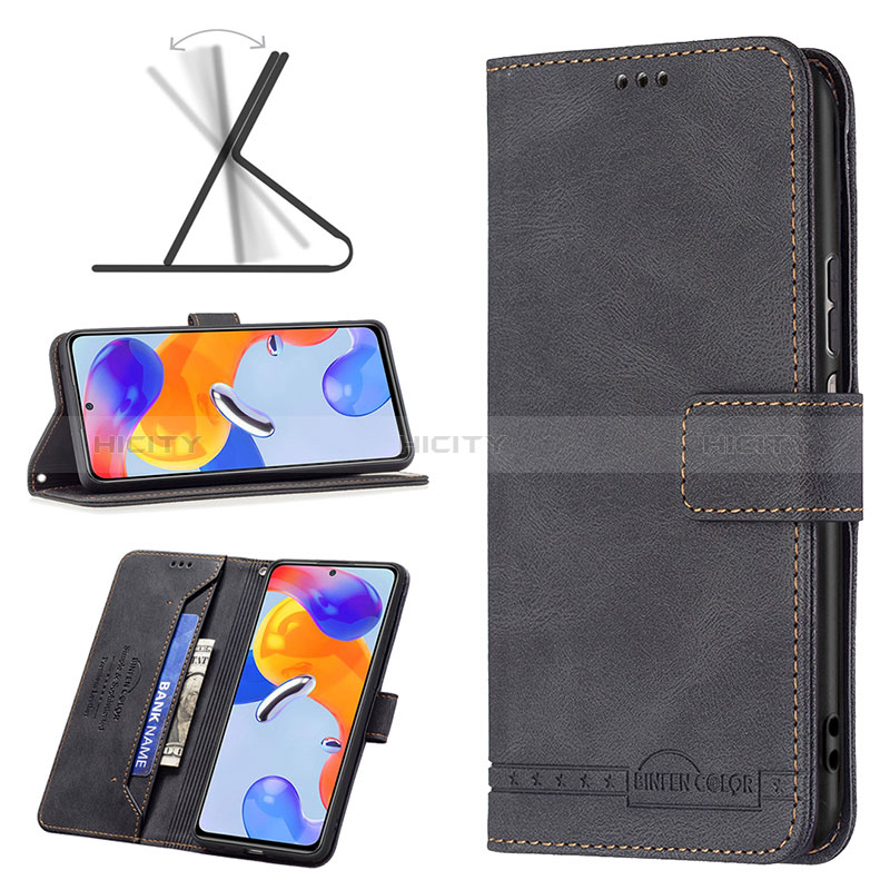 Custodia Portafoglio In Pelle Cover con Supporto B05F per Xiaomi Redmi Note 11 Pro 4G