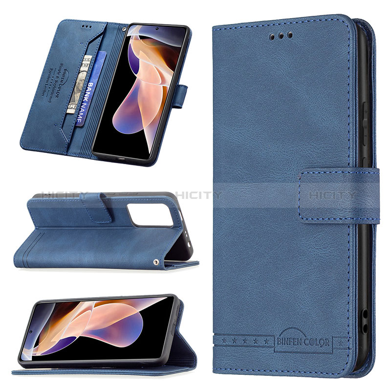 Custodia Portafoglio In Pelle Cover con Supporto B05F per Xiaomi Redmi Note 11 Pro+ Plus 5G