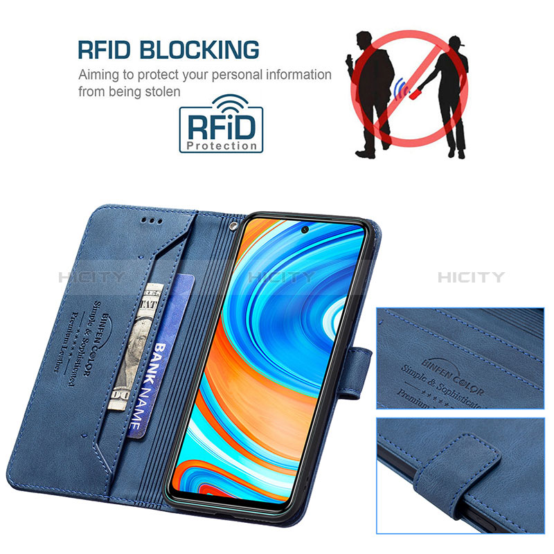 Custodia Portafoglio In Pelle Cover con Supporto B05F per Xiaomi Redmi Note 9 Pro Max