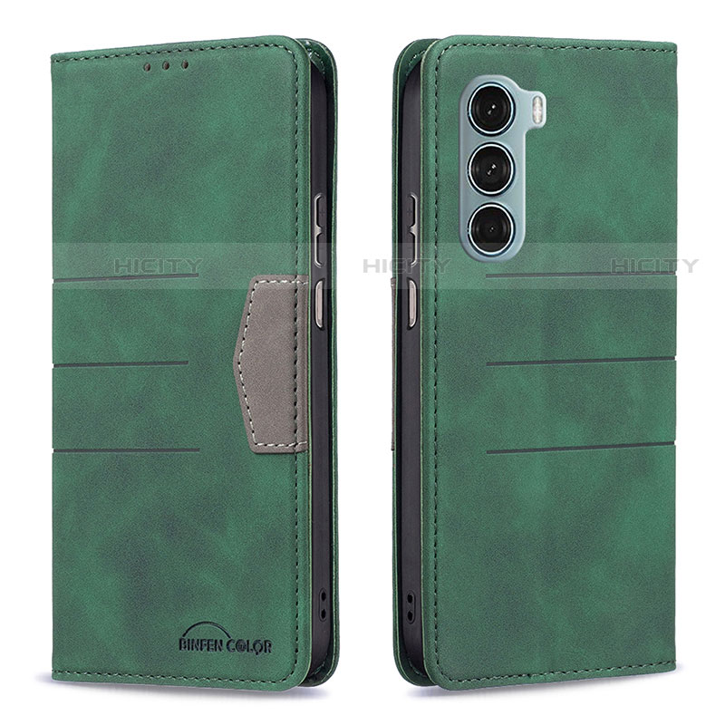 Custodia Portafoglio In Pelle Cover con Supporto B06F per Motorola Moto Edge S30 5G Verde