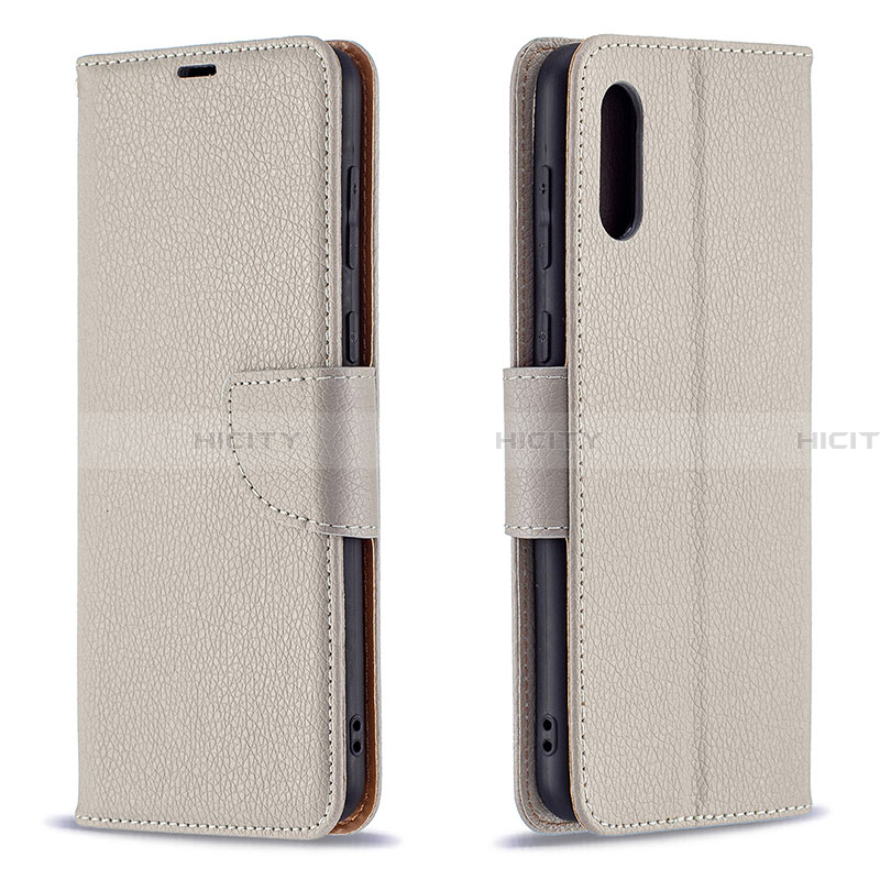 Custodia Portafoglio In Pelle Cover con Supporto B06F per Samsung Galaxy A02