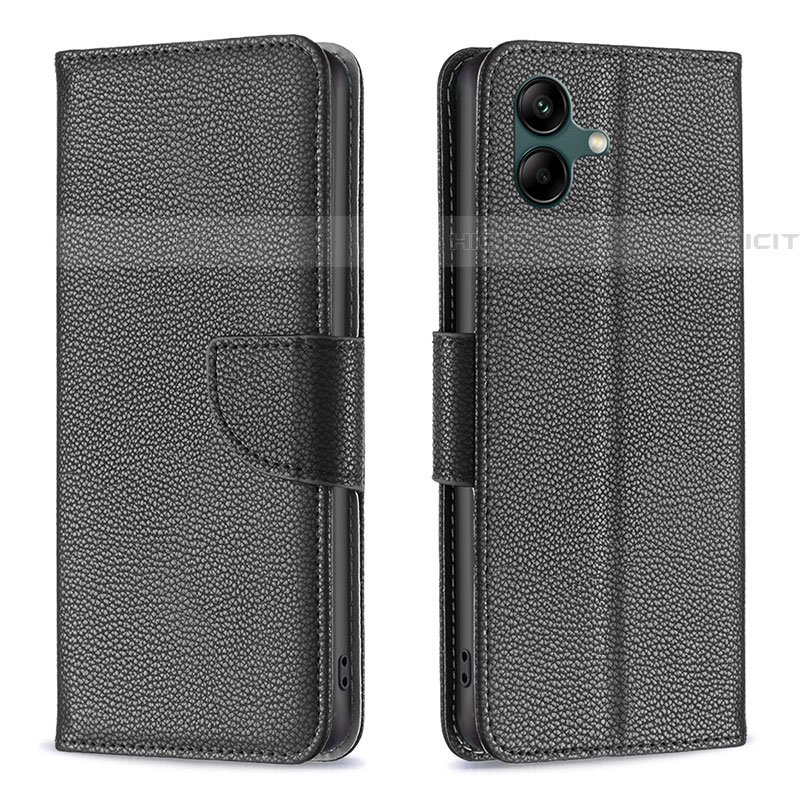 Custodia Portafoglio In Pelle Cover con Supporto B06F per Samsung Galaxy A04E Nero