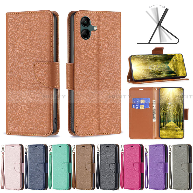 Custodia Portafoglio In Pelle Cover con Supporto B06F per Samsung Galaxy A05