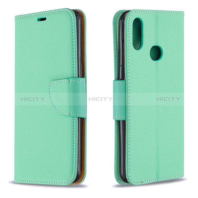 Custodia Portafoglio In Pelle Cover con Supporto B06F per Samsung Galaxy A10s Verde