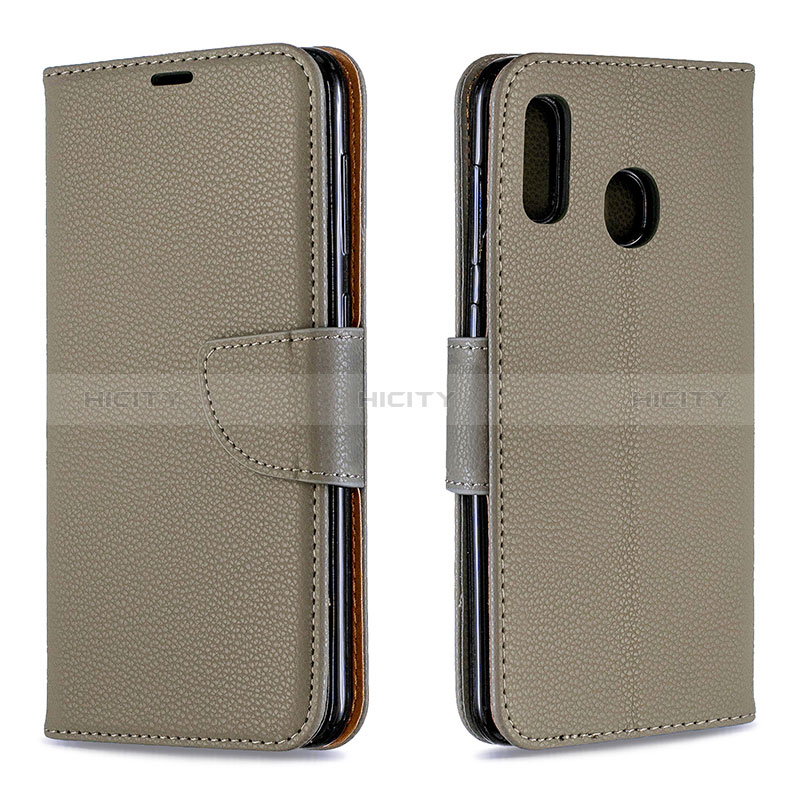 Custodia Portafoglio In Pelle Cover con Supporto B06F per Samsung Galaxy A20