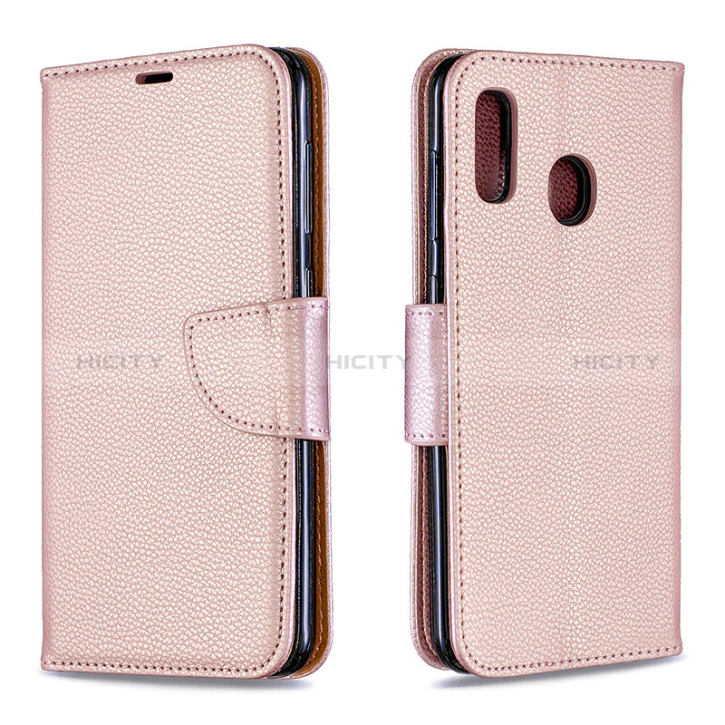 Custodia Portafoglio In Pelle Cover con Supporto B06F per Samsung Galaxy A20