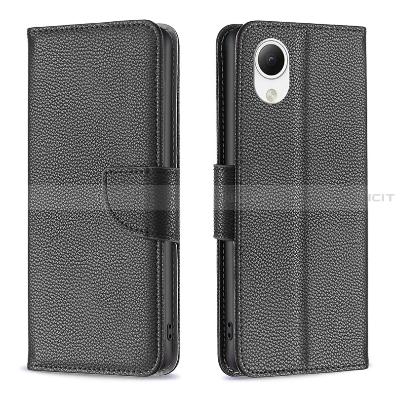 Custodia Portafoglio In Pelle Cover con Supporto B06F per Samsung Galaxy A23 5G SC-56C Nero