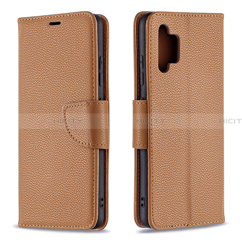 Custodia Portafoglio In Pelle Cover con Supporto B06F per Samsung Galaxy A32 5G Marrone