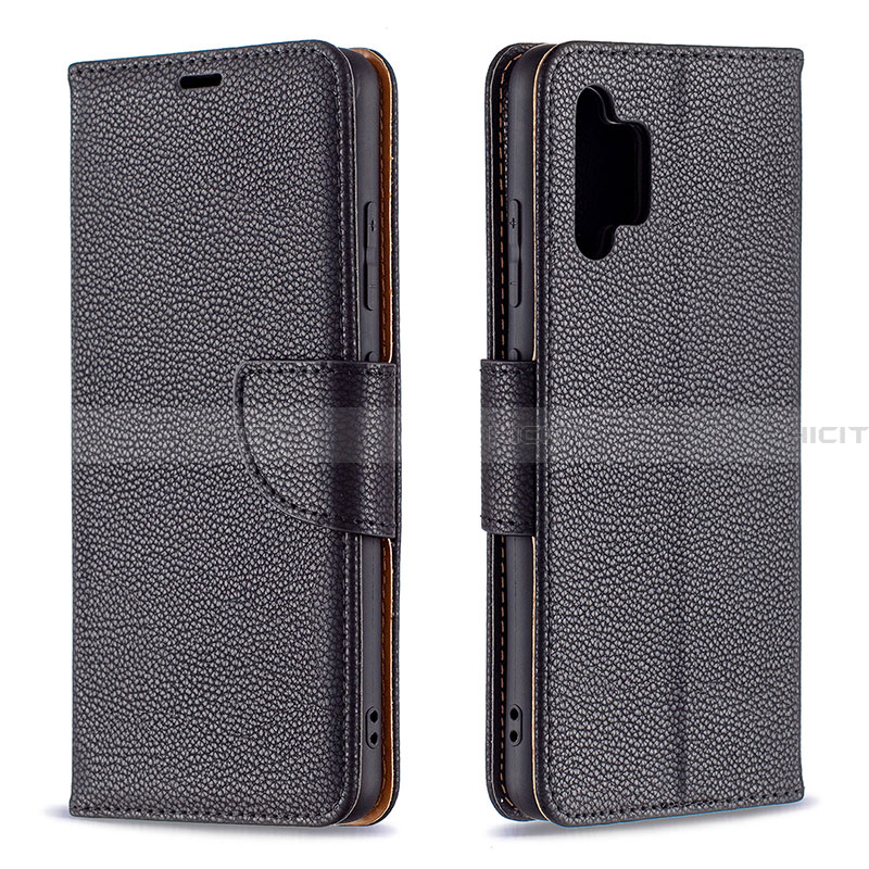 Custodia Portafoglio In Pelle Cover con Supporto B06F per Samsung Galaxy A32 5G Nero