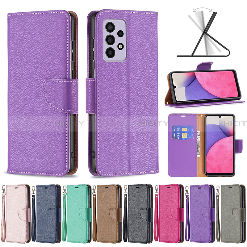 Custodia Portafoglio In Pelle Cover con Supporto B06F per Samsung Galaxy A33 5G