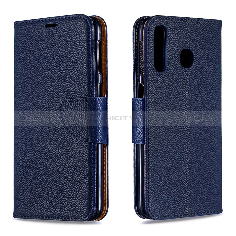 Custodia Portafoglio In Pelle Cover con Supporto B06F per Samsung Galaxy A40s Blu