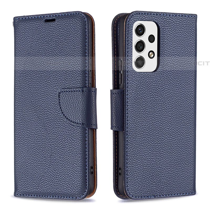 Custodia Portafoglio In Pelle Cover con Supporto B06F per Samsung Galaxy A53 5G Blu