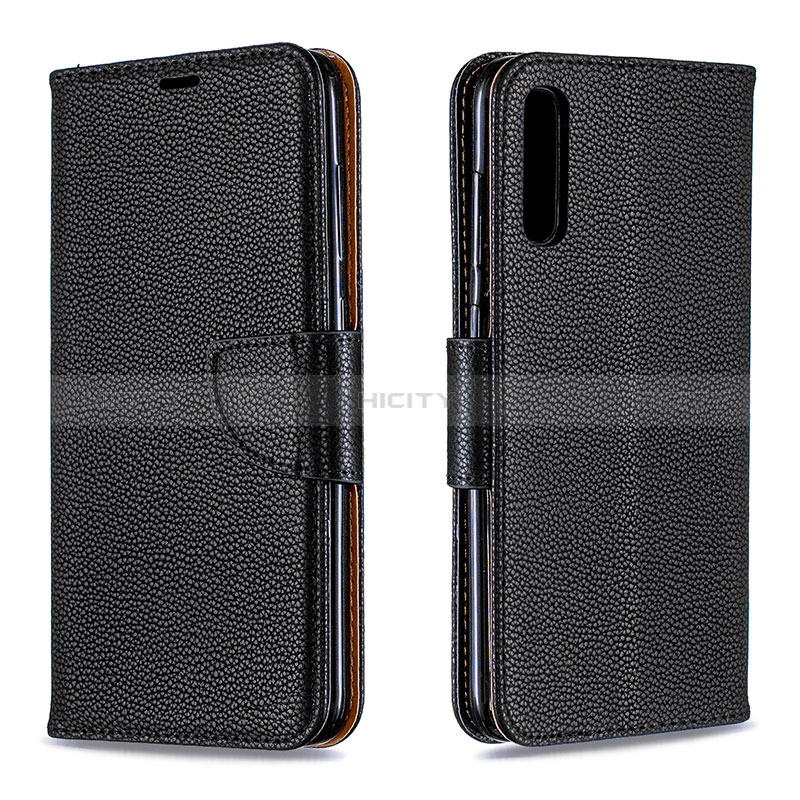 Custodia Portafoglio In Pelle Cover con Supporto B06F per Samsung Galaxy A70 Nero